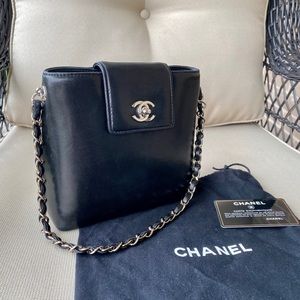 Chanel Mini Flap Bag Black Leather